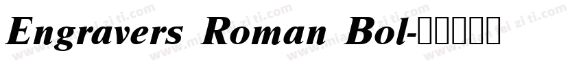 Engravers Roman Bol字体转换